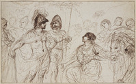 H 002
<br/>
David en Abigail
<br/>
<em>Guercino (1591-1666)</em>